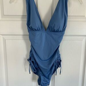 MICHAEL Michael Kors Women's One-Piece Swimsuit in Blue